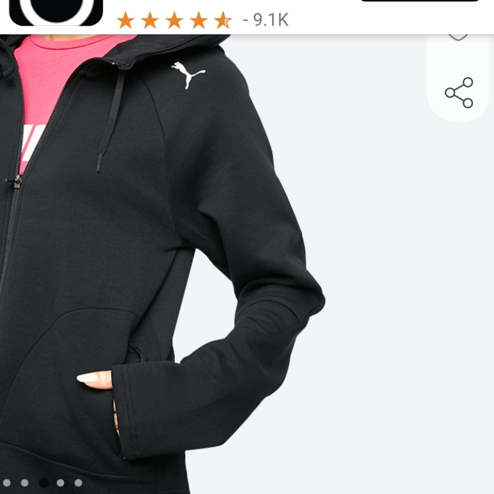 Puma long sleeve full zip jacket